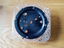 Applique ou plafonnier en verre moulé