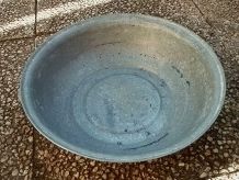 bassine  en  zinc  galva , vintage