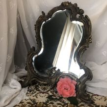 Miroir de table signé PAVOT