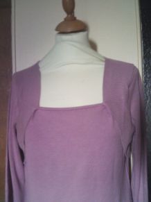 Pull manche longue rose taille 38 sans marque