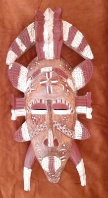 Masque africain  sénoufo,Côte d'ivoire