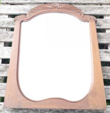 miroir art deco en bois 88x69 cm