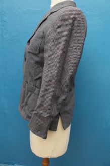 ancienne ancienne veste grise laine année 40-50