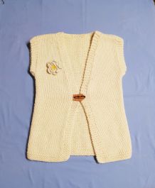 Gillet en maille tricoté taille M (V)