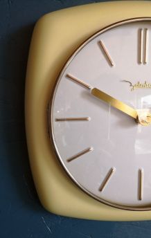 Horloge vintage céramique pendule silencieuse carrée Zalmtag