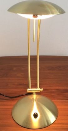 Lampe bureau  laiton doré style Bauhaus , 1970