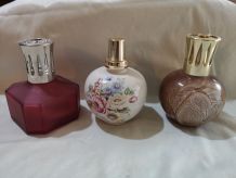 LOT 4 lampes berger anciennes en ceramique