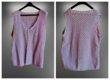 ✅ Gilet Vintage au Crochet Fait Main 