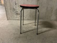 Tabouret en formica années 70