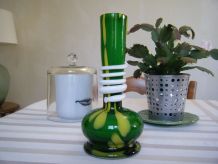 Vase Vintage verre de Murano style art déco