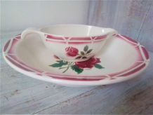 Plat et saucière Cibon DIGOIN