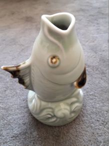 Vase vintage poisson des années 40