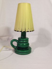 Lampe céramique émaillée années 50