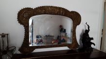 Miroir laiton repoussé