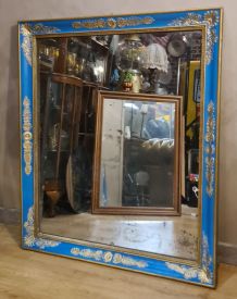 grand miroir 1930   au mercure art deco 96x80 belle patine