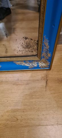 grand miroir 1930   au mercure art deco 96x80 belle patine