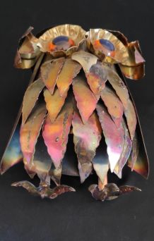 hibou en métal style Curtis Jere