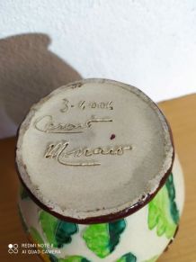 Vase Cerart Monaco vintage signé et numéroté