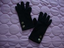 Gants de femme T7 en tissu satiné doublé tissu