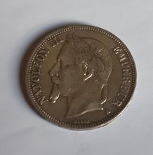 5 Francs Argent 1869 A Napoléon III , Paris