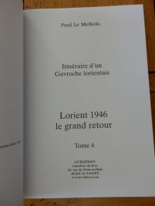 Livre : Lorient 1946, Le grand retour - Itinéraire d'un Gavr