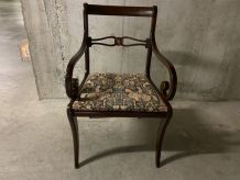 Fauteuil de bridge anglais à crosses