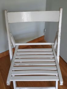  Chaise pliante en bois