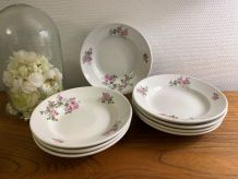 8 assiettes à potage Léon Guez Marseille