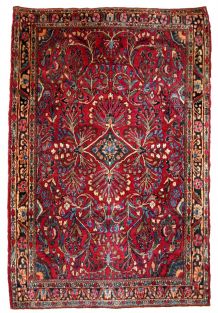 Tapis ancien Persan Sarouk fait main, 1B730