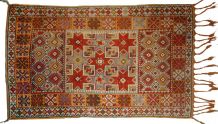 Tapis ancien Marocain Berber fait main, 1C292