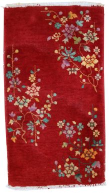 Tapis ancien Chinois Art Deco fait main, 1C330