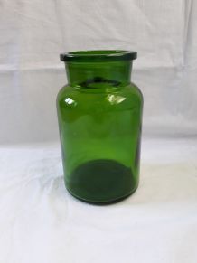 Flacon d'apothicaire bocal en verre vert