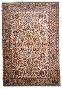 Tapis ancien Persan Kashan fait main, 1B735