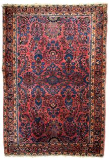 Tapis ancien Persan Sarouk fait main, 1B737