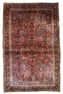 Tapis ancien Persan Sarouk fait main, 1B742