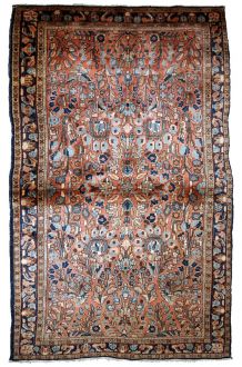 Tapis ancien Persan Sarouk fait main, 1B743