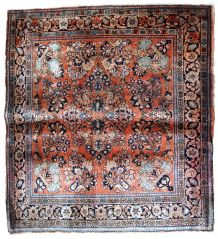 Tapis ancien Persan Sarouk fait main, 1B744