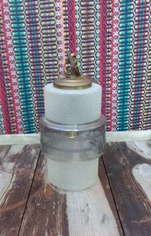 Jolie suspension en verre granité (Années 50)