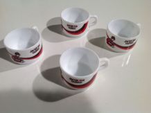 4 petites tasses arcopal Jacques Vabre