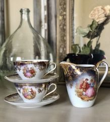 Set à thé/chocolat  porcelaine de Limoges