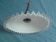 suspension blanche  opaline , vintage