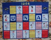 Ancien torchon UNA (1964)