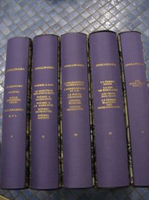 collection  de 5 volumes Guillaume Apollinaire