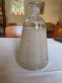 Carafe années 50 verre granité