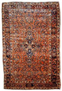 Tapis ancien Persan Sarouk fait main, 1B783