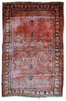 Tapis ancien Persan Sarouk fait main, 1B784