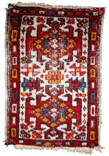 Tapis vintage Persan Hamadan fait main, 1C752