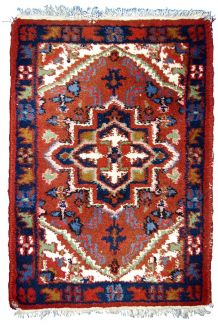 Tapis vintage Persan Hamadan fait main, 1C753