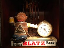 Objet de Pub bière Blatz pendule