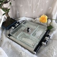 Plateau de service apéritif Art Déco